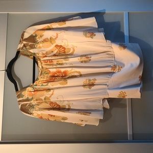 Papaya Butterfly Sleeve Top